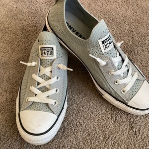 Gray Converse slip on shoes
